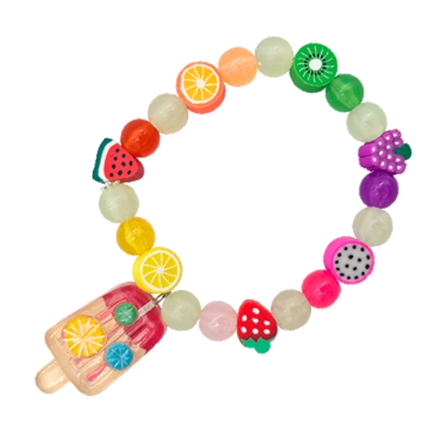 [오늘놀이] 달콤 과일 야광 팔찌(여름/아이스크림 펜던트 포함/KC인증)
