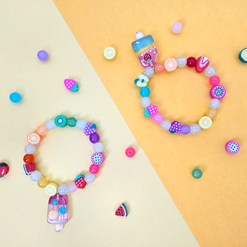 [오늘놀이] 달콤 과일 야광 팔찌(여름/아이스크림 펜던트 포함/KC인증)