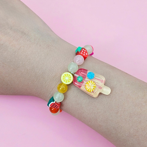 [오늘놀이] 달콤 과일 야광 팔찌(여름/아이스크림 펜던트 포함/KC인증)
