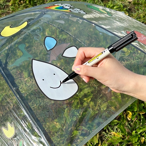 [오늘놀이] 나만의 투명 돔 우산 꾸미기(네임텍 포함/꾸미기 스티커 포함/KC인증)