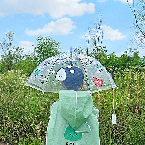 [오늘놀이] 나만의 투명 돔 우산 꾸미기(네임텍 포함/꾸미기 스티커 포함/KC인증)
