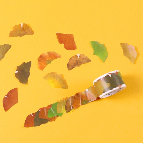 낙엽 롤 스티커