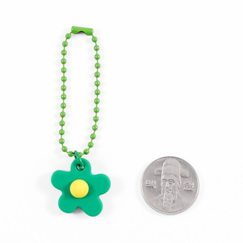 플라워 컬러 군번줄 키링 9개입 세트