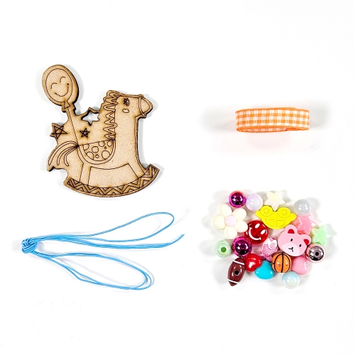 [만꾸] 예쁜구슬&우드 목걸이