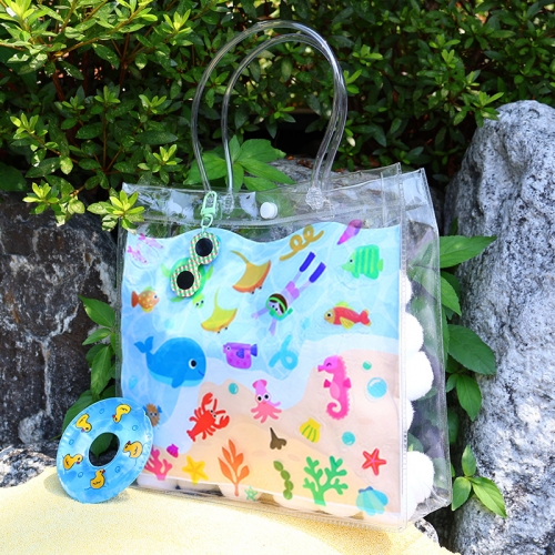 투명 바다 비치백 1set