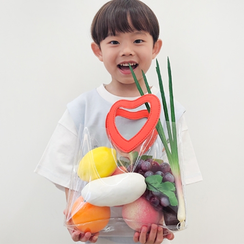 [오늘놀이] 우리동네 시장가방 꾸미기(하트 손잡이/꾸미기 스티커/KC인증)