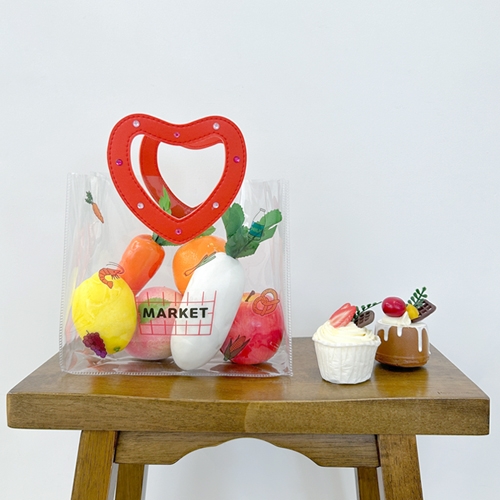 [오늘놀이] 우리동네 시장가방 꾸미기(하트 손잡이/꾸미기 스티커/KC인증)