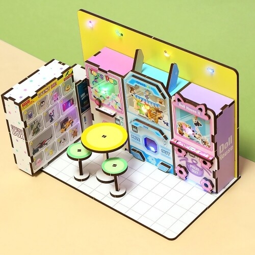 인쇄 우드 럭키 인형 뽑기 가게 만들기