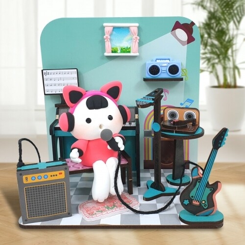 우드 스피커 음악 학원 만들기