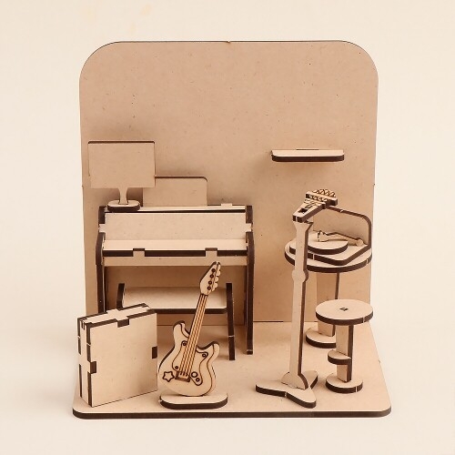 우드 스피커 음악 학원 만들기