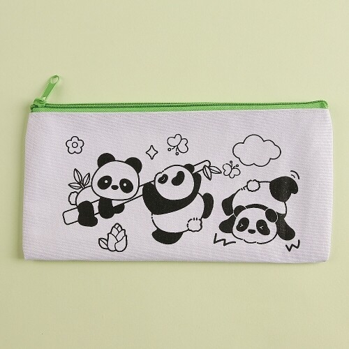 대나무 죽순 팬더 색칠 패브릭 파우치 만들기