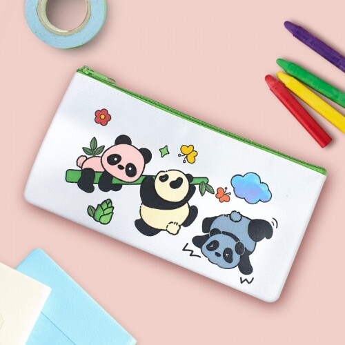 대나무 죽순 팬더 색칠 패브릭 파우치 만들기