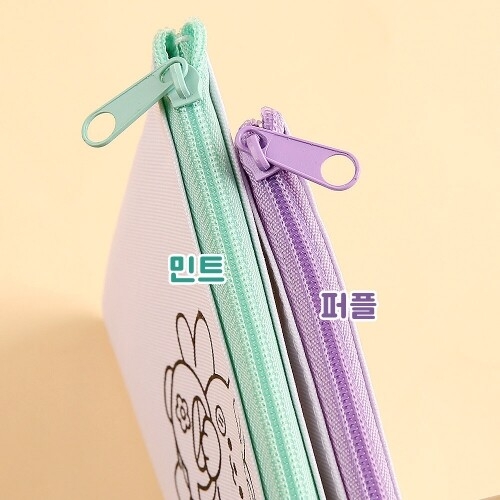 토끼 플라워 꽃밭 색칠 패브릭 파우치 만들기 만들기