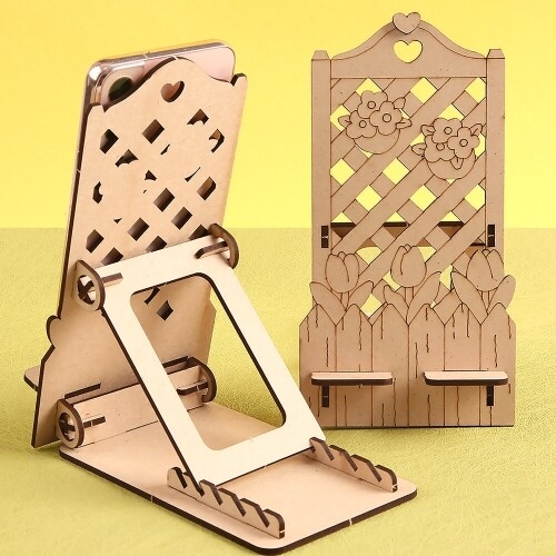 우드 세로형 플라워 고양이 정원 각도 조절 핸드폰 거치대  만들기