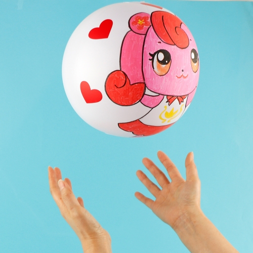 메이크문구 그리기비치볼 흰색