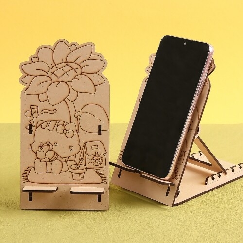 우드 세로형 고양이 정원 각도조절 핸드폰 거치대 만들기