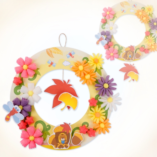 플레이콘 가을을 담은 리스만들기 (1인용,5인용-선택1)