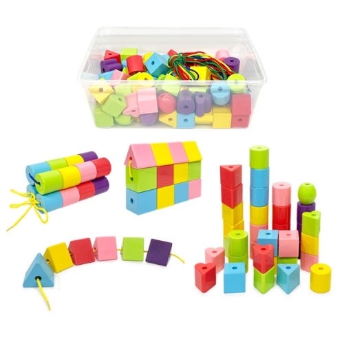 [두손] 빅도형실꿰기90p 어린이장난감