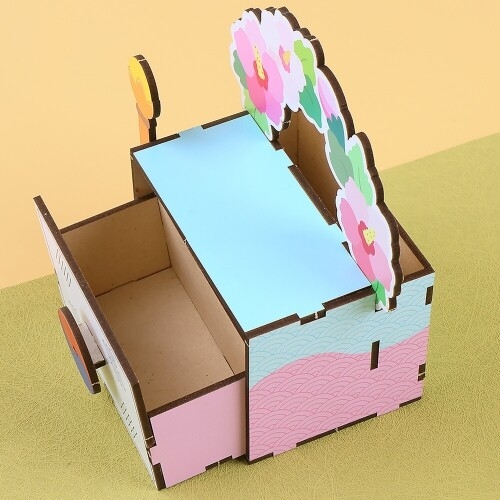 인쇄 우드 무궁화 태극기 다용도 꽂이 서랍 수납함 만들기