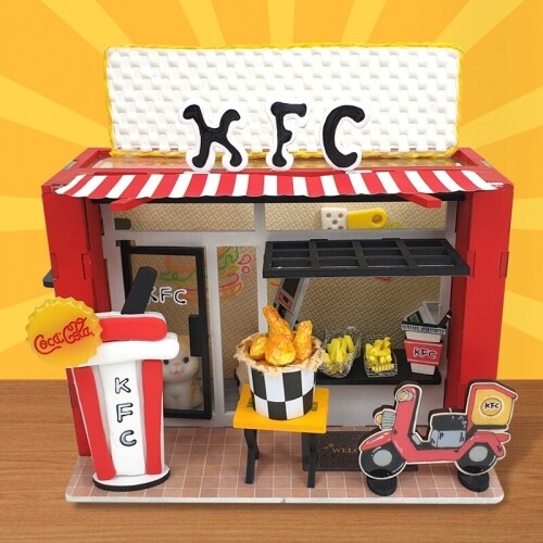 [파스텔클레이] 우드 옐로우 커피 배달 카페 만들기