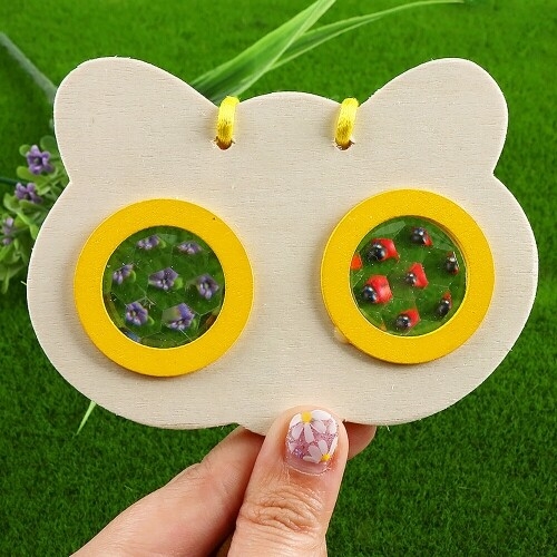 [파스텔클레이] 우드 곤충 렌즈 목걸이 만화경 만들기