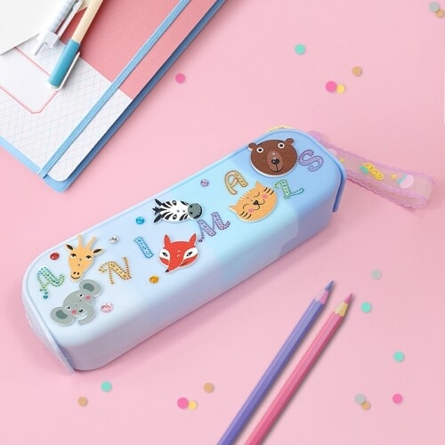 [파스텔클레이] 실리콘 그라데이션 지퍼 필통 꾸미기