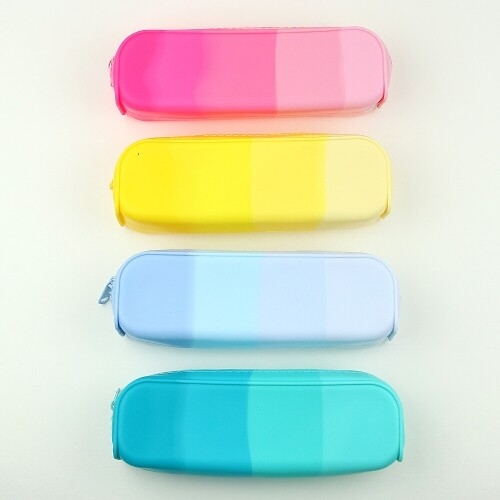 [파스텔클레이] 실리콘 그라데이션 지퍼 필통 꾸미기