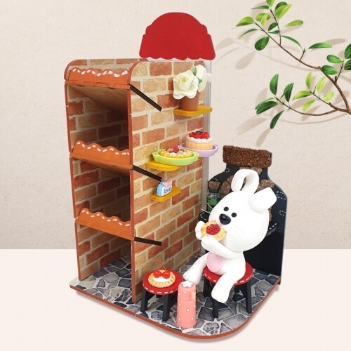 [파스텔클레이] 우드 화덕 오븐 피자 다용도 꽂이 데코판  만들기