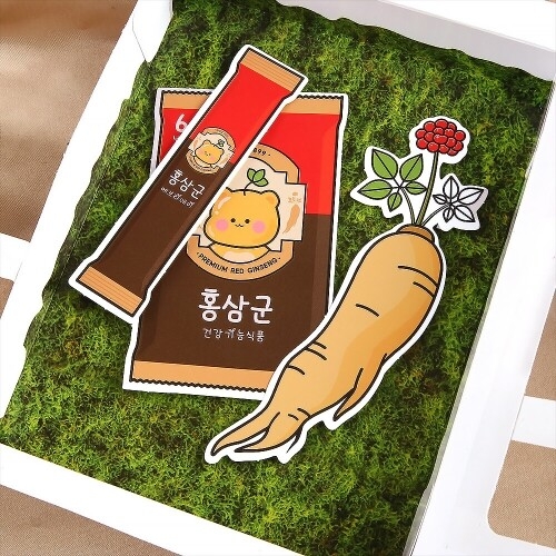 [파스텔클레이](4개입) 종이 산삼 인삼 홍삼 선물 세트 만들기 패키지