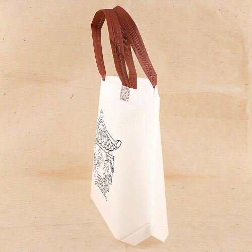 [파스텔클레이] (4개입) 전통 윷놀이 복주머니 색칠 부직포 가방 만들기