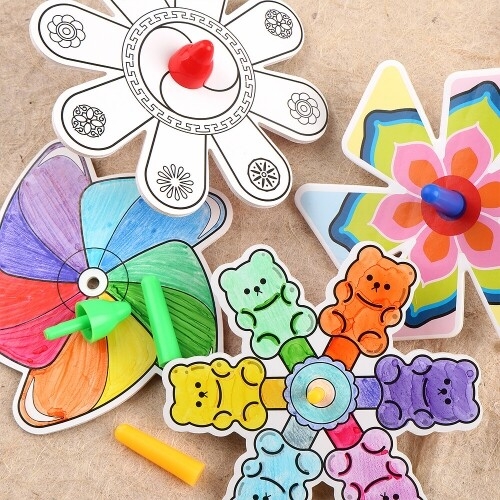 [파스텔클레이] (세트 패키지) 폼보드 장난감 팽이 만들기