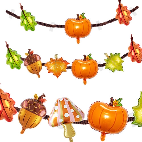 가을 풍선 가랜드 만들기