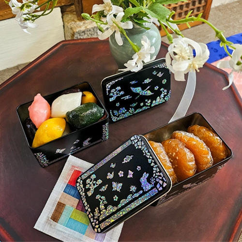 [오늘놀이] 전통 자개함(자개 스티커 포함/전통 보자기 옵션선택/KC인증)