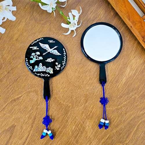 [오늘놀이] 전통 자개 손거울(자개 스티커 포함/KC 인증)