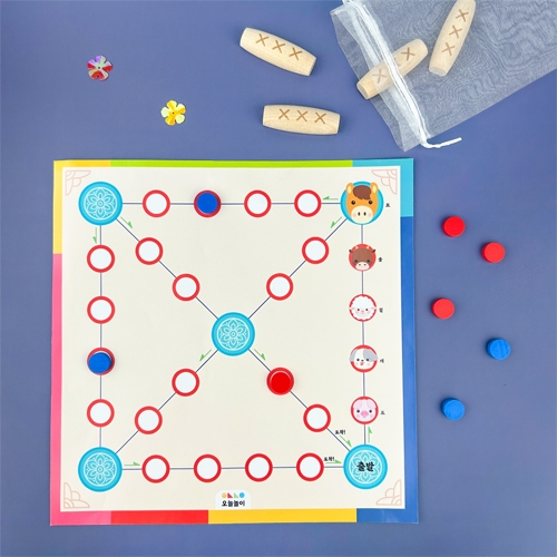 [오늘놀이] 전통 미니 윷놀이 세트(민속놀이/KC인증)