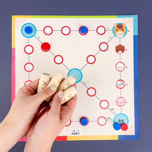 [오늘놀이] 전통 미니 윷놀이 세트(민속놀이/KC인증)