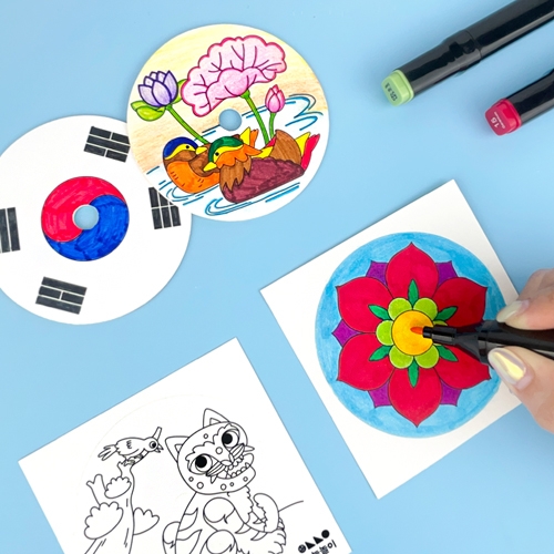 [오늘놀이] 전통 나무팽이 꾸미기(4종 택1/전통놀이/KC인증)