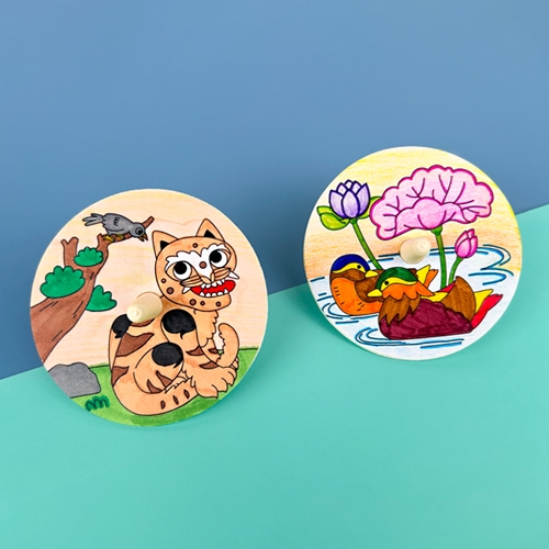 [오늘놀이] 전통 나무팽이 꾸미기(4종 택1/전통놀이/KC인증)