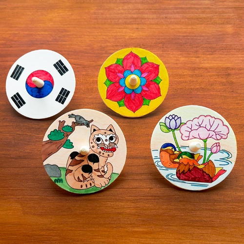 [오늘놀이] 전통 나무팽이 꾸미기(4종 택1/전통놀이/KC인증)