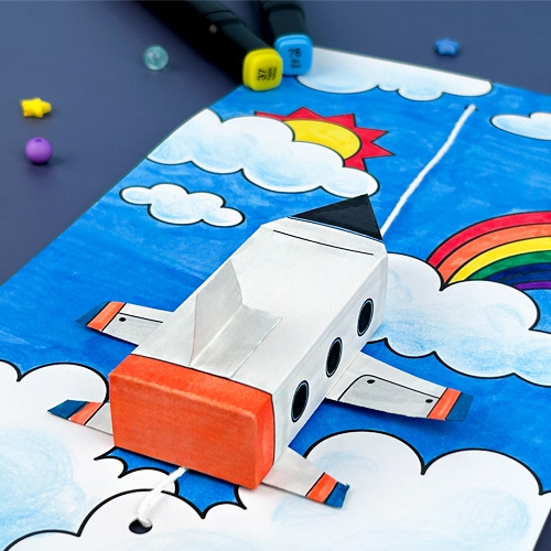 [오늘놀이] 움직이는 교통수단(3종 택1/자동차/비행기/로켓/KC인증)