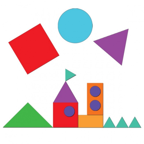 민화샵 붙이면서 그리는 자석도형(여러 가지 도형)