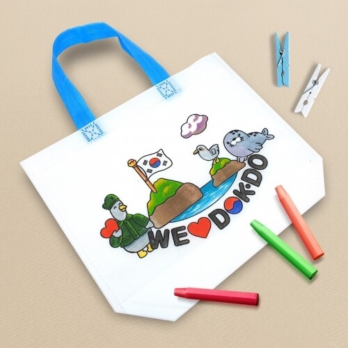 [파스텔클레이] 위 러브 독도 강치 색칠 부직포 가방 만들기