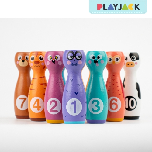 우드 캐릭터 볼링놀이