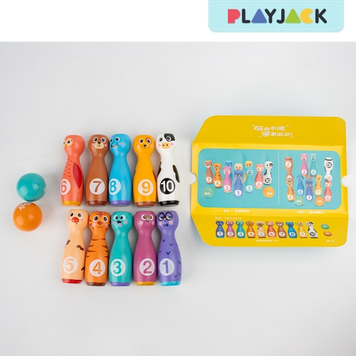 우드 캐릭터 볼링놀이