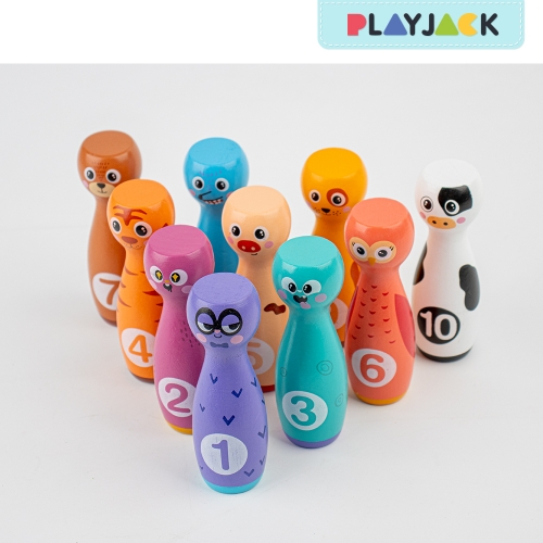 우드 캐릭터 볼링놀이