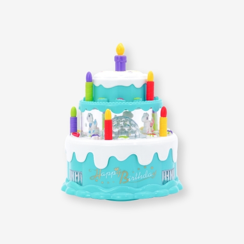 멜로디 케이크 작동완구 토끼 오리 미러볼 장난감 어린이 생일 축하 케익