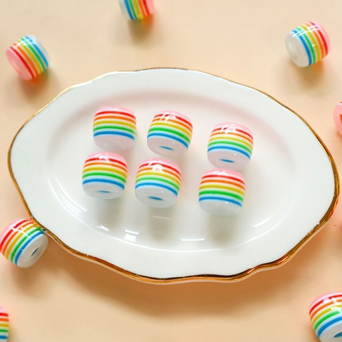 무지개 줄무늬 비즈30p