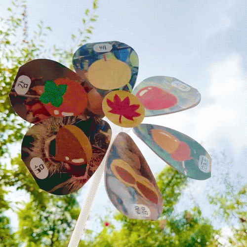 가을열매 바람개비 1set