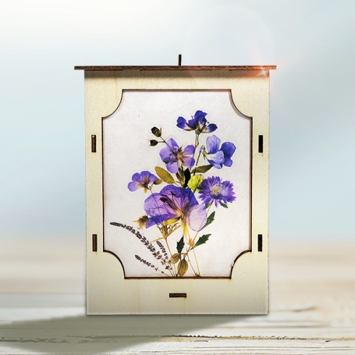 [탑키드] 만들기 압화 스티커 LED 무드등