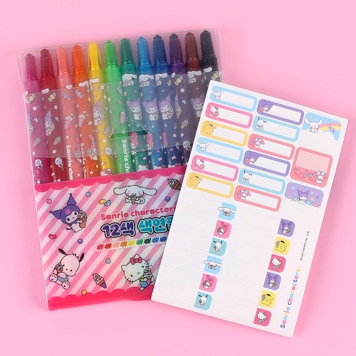 산리오캐릭터즈 12색 색연필 (2개)